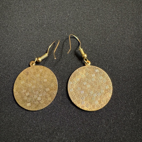 Art Nouveau Inspired Enamel Drop Earrings - Picture 2 of 5